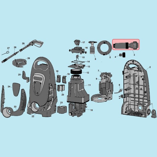 Корпус и двигатель Champion HP6160